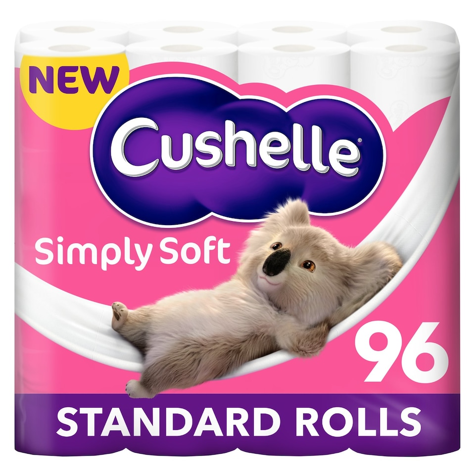 image 1 of Cushelle Simply Soft Toilet Roll 96 Standard Rolls