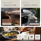image 7 of Dinnerware Set for 6 People with Plates, Bowls, Utensils, Pots and Pans | Grey | grey/black | 45 pc | 1