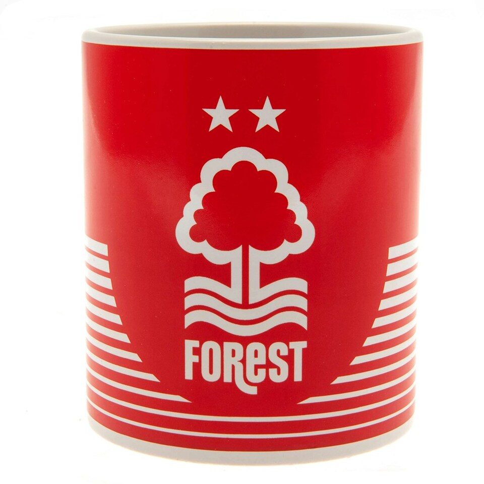 image 1 of Nottingham Forest FC Line Mug - Red/White - 9cm x 8cm