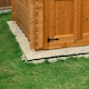 image 7 of True Products TruePave 4ft x 3ft Shed Base Kit 12 Interlocking Plastic Grids With Weed Fabric Black