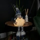 image 1 of 50cm Battery Operated Light Up Sitting Christmas Gonk with Dangly Legs in Dark Blue