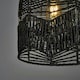 image 2 of ValueLights Rustic Black Woven Rope Bird Cage Ceiling Pendant Light Shade