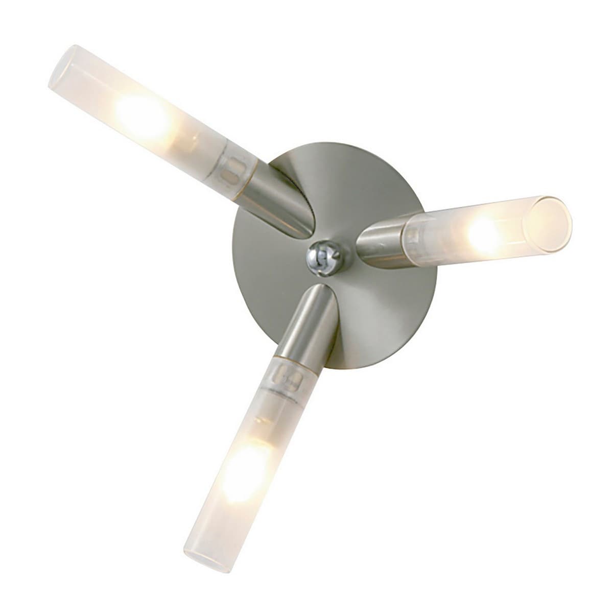 Netlighting Sona Ceiling 3 Light G9 Satin Chrome in Grey