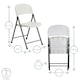 image 3 of Harbour Housewares Folding Trestle Chairs - White - Pack of 6