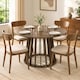 image 2 of HOMCOM Modern Dining Table for 4-6 People 120 cm Light Walnut