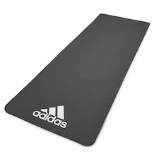 Adidas 7mm Training Mat, 173 x 61 cm, Ridged Non-Slip Underside | Black | Black | 173 cm (L) x 61 (W) x 0.7 (H)