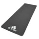 image 1 of Adidas 7mm Training Mat, 173 x 61 cm, Ridged Non-Slip Underside | Black | Black | 173 cm (L) x 61 (W) x 0.7 (H)