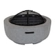 image 5 of Charles Bentley 60cm Round Magnesia Fire Pit with Mesh Cover Cooking Grill