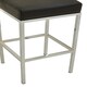 image 5 of Interiors by Premier Baina Black Pu And Chrome Finish Bar Stool