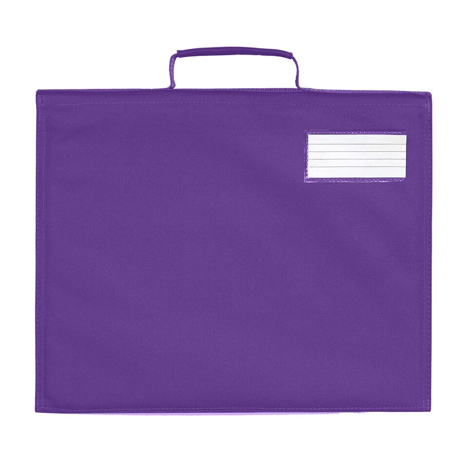 image 1 of Quadra Classic Book Bag - 5 Litres (Pack of 2) - Purple - One Size Purple