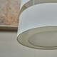 image 2 of ValueLights Sophia Small Cream 2 Tier Ceiling Light Shade & Bulb Cream