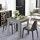 image 5 of HOMCOM Square Dining Table, Kitchen Table with Faux Cement Effect