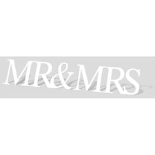 Mr and Mrs Sign Cardboard Cutout - 33cm