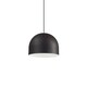 image 1 of Tall 1 Light Dome Ceiling Pendant Light Black
