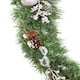 image 2 of Best Artificial 12ft / 360cm Decorated Frozen Christmas Garland with Realistic Ice Crystals