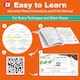 image 2 of Beginner Embroidery Kit (4 Pack) Learn 33 Stitches with Easy DIY Video Tutorials, Coloured Design Patterns, Thread Floss, Cross Stitch Hoop, Gift (AZD200)