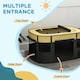 image 4 of PawHut Portable Dog Pen for Puppies, Rabbits, Kittens, Guinea Pigs - Yellow