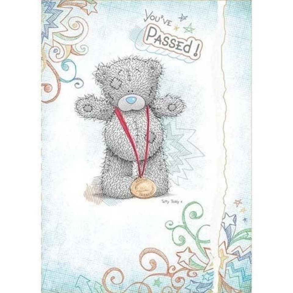 image 1 of You've Passed Me to You Bear Card