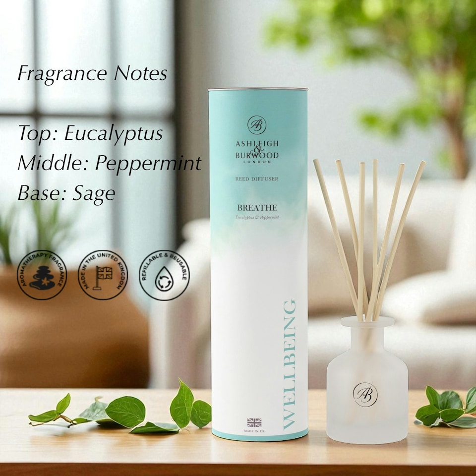 image 1 of Ashleigh & Burwood Breathe Reed Diffuser 120ml