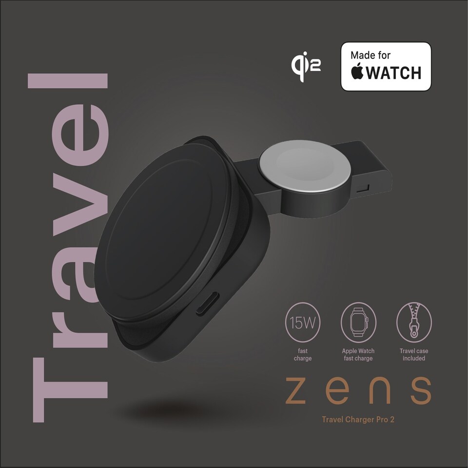 image 1 of Zens Travel Wireless Charger Pro 2 - black