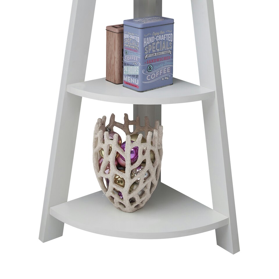 image 1 of Corner Ladder Bookcase