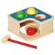 image 1 of Goki Wooden 2 in 1 Hammer Bench and Ball Track
