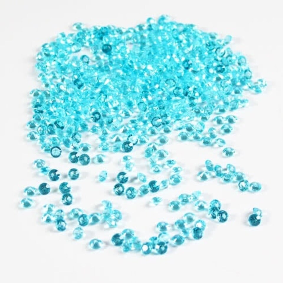 Baby Blue 6mm Tiny Diamonds Premium Table Gems 28g