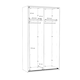image 4 of Olivia 120cm Sliding Wardrobe 1 Glass Door Braking System White