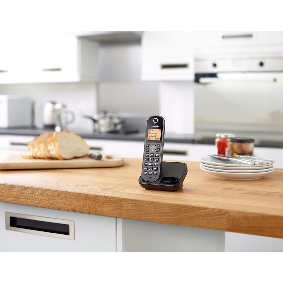 image 1 of Panasonic KX-TGC410EB Black Cordless Phone