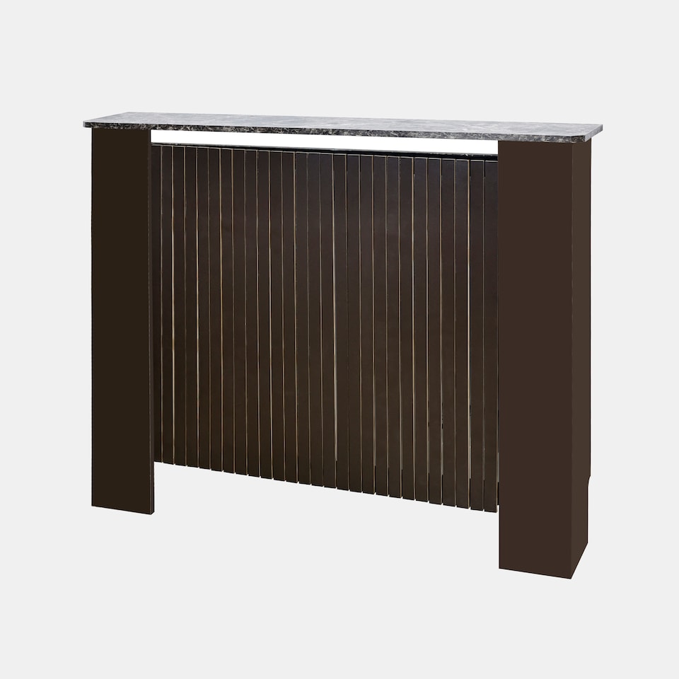 image 1 of OHS Ribbed Radiator Cover Slatted Engineered Wood - Medium