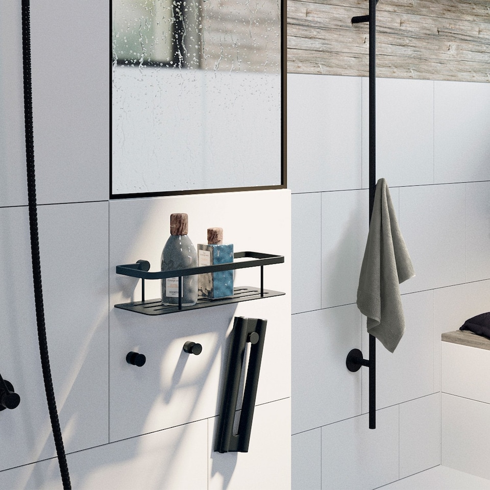 image 1 of Smedbo Black ABS Glass Shower Squeegee