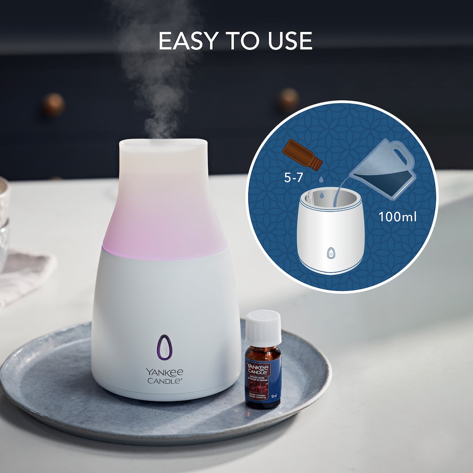 image 1 of Yankee Candle Ultrasonic Aroma Diffuser Oil - Black Cherry 10ml Refill - Pack of 4