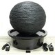 image 1 of Primrose Torver Slate Effect Sphere Outdoor Water Feature with Lights 56cm