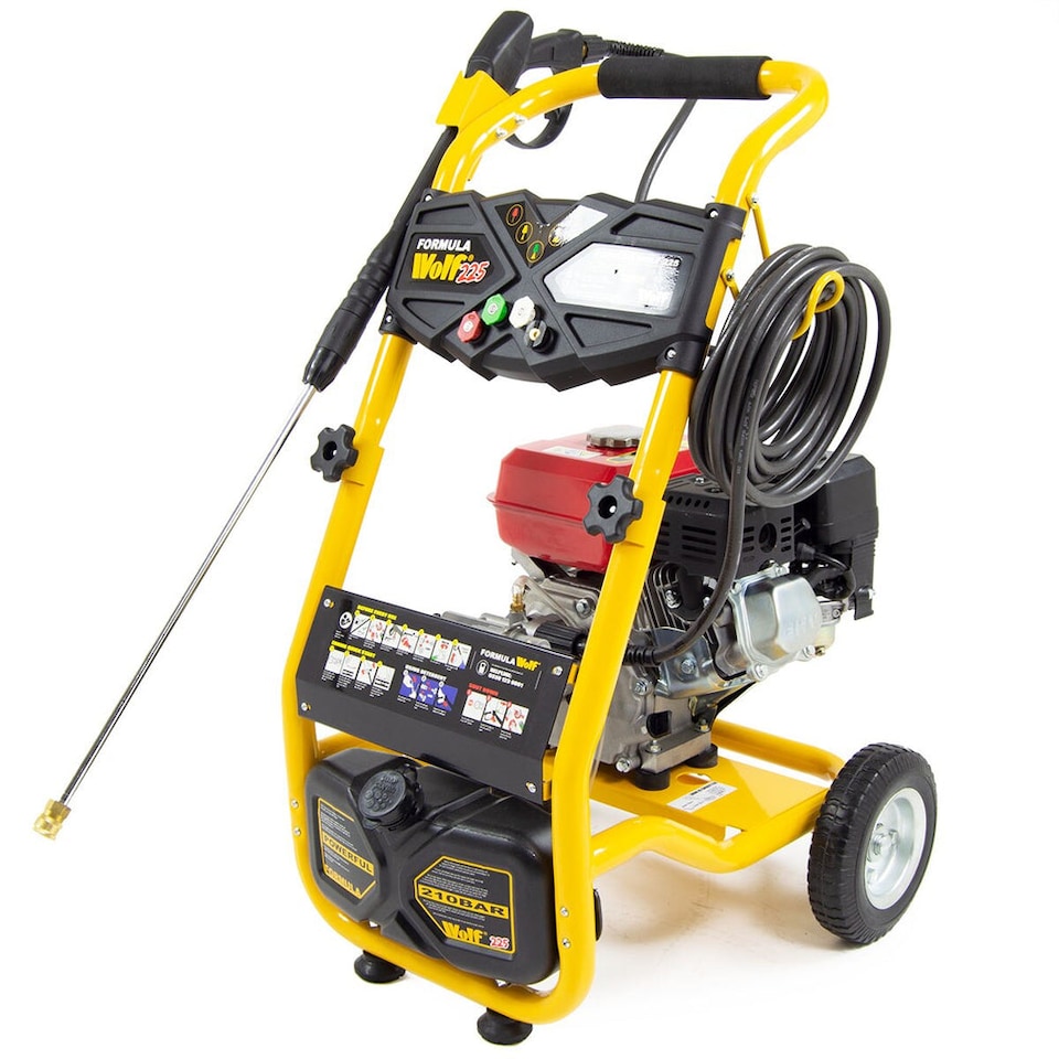 image 1 of Petrol Pressure Washer Formula Wolf 225 7 HP, 210 Bar, 8m Hose