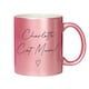 image 1 of Personalised Pink Glitter Mug Pink