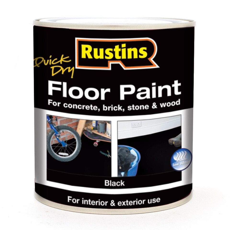 image 1 of Rustins Quick Dry Floor Paint Black 2.5L | Black | 1