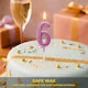image 7 of Number Candle Pink 6 Candle Birthday Anniversary Party Cake Decorations Topper | Pink