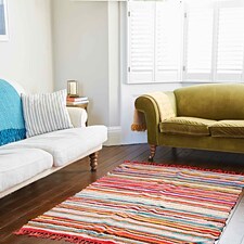 Multicoloured Recycled Rag Rug