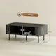 image 7 of HOMCOM Coffee Table with Storage and Sliding Doors for Living Room Grey
