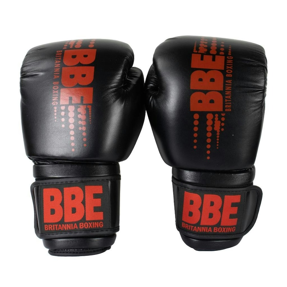 image 1 of BBE Club Fx Boxing Gloves - Black/Red - 9