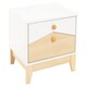 image 1 of Cody 2 Drawer Bedside - L40.5 x W50 x H46 cm - White/Pine Effect