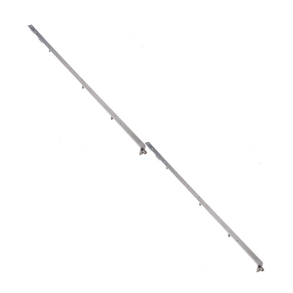 2 PACK Satin Stainless Steel Lever Action Flushbolts Square 914x20mm for Double Doors