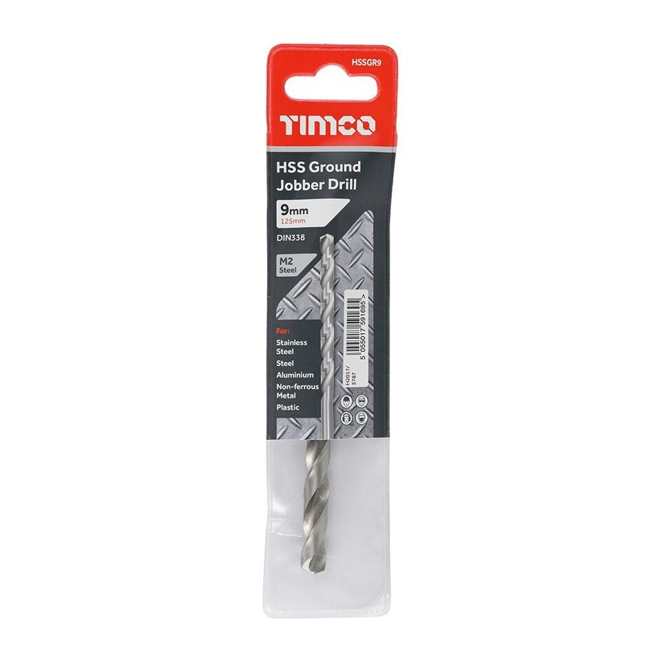 image 1 of Timco - Ground Jobber Drills - HSS M2 (Size 9.0mm - 1 Each)