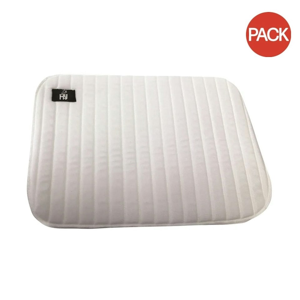 image 1 of Hy Equestrian Foam Horse Leg pads Set (Pack of 4) - White - One Size