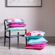 image 4 of Ulster Weavers Plain Linen Cushion Cover LS Cerise