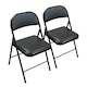 image 1 of TekBox 2x Folding Faux Leather Chairs