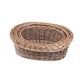 image 2 of Set of 3 Two Tone Green Oval Willow Trays | Brown | Brown | Set of 3