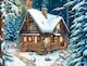 image 3 of Winter Cabin 1000 Piece Jigsaw Puzzle