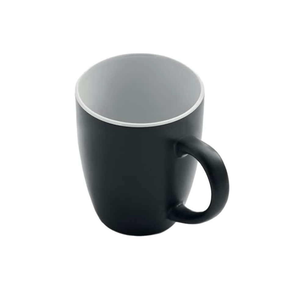 image 1 of MidOcean Lim Two Tone Ceramic 0.29L Mug - Black/White - One Size