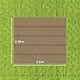 image 7 of Outsunny 2.55x2.5 m Pergola Cover Replacement for 3x3 m Frame, Tan | Brown